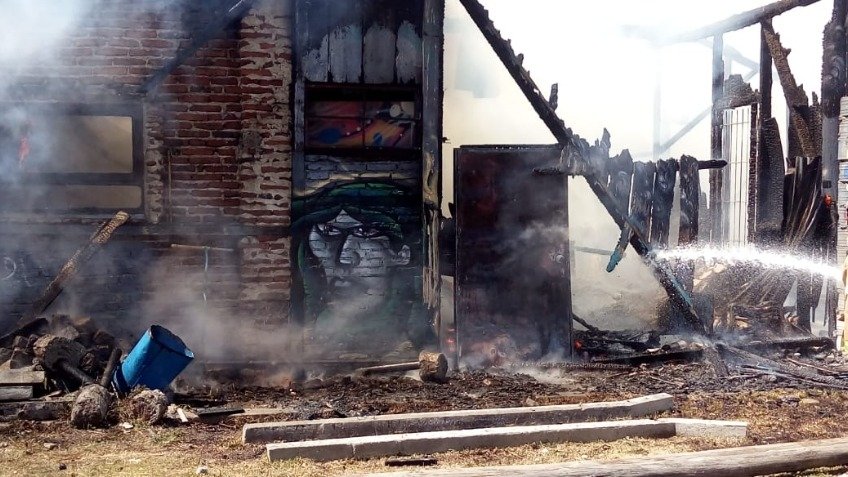 Gran incendio en la Ludoteca Municipal
